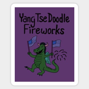 Yang Tse Doodle Fireworks Sticker